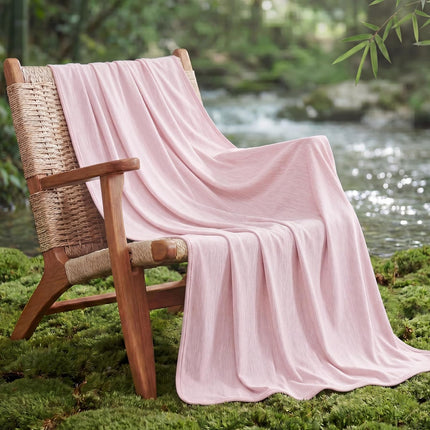 Cozy Comfort | Summer Cooling Blanket for Hot Sleepers with Bamboo Rayon | Lightweight Throw for Travel and Outdoor Use