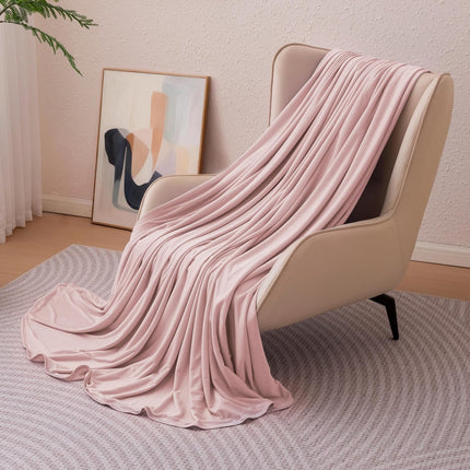 Cooling Comfort | Reversible Lightweight Blanket for Hot Sleepers | Soft Thin Throw for Bed & Couch