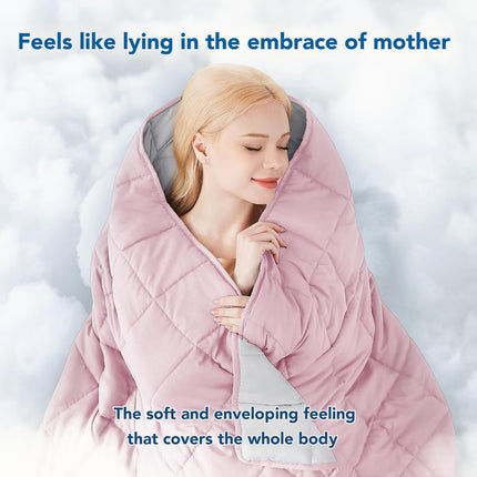 Cozy Comfort | Weighted Blanket with Cooling Microfiber | All-Season Softness for Ultimate Relaxation