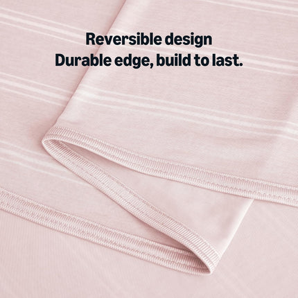 Cooling Comfort | Reversible Lightweight Blanket for Hot Sleepers | Soft Thin Throw for Bed & Couch