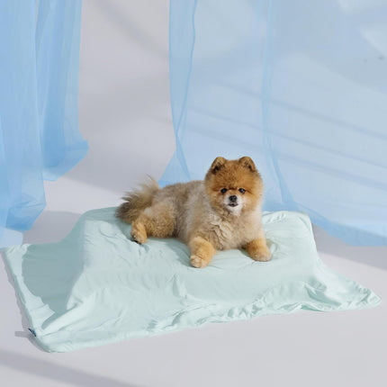 Cozy Paws | Cooling Blanket for Large Dogs with Breathable Air-Core Fill | Lightweight & Washable Dog Mat for Summer Comfort