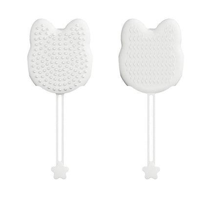 Pet Silicone Grooming Gloves for Cats with Cat Head & Butterfly Designs | Efficient Hair Removal and Gentle Massage
