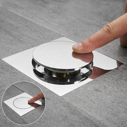 Shower Drains, Anti Odor Push Down Floor Drain