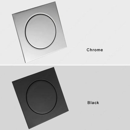Shower Drains, 4 Inch Brass Bathroom Drain with Pop Up Stopper – image 7
