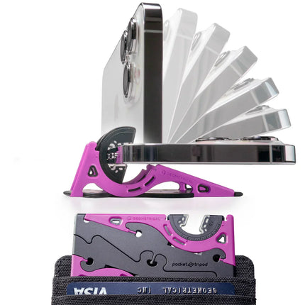 Foldable Phone Tripod for iPhone and Android, Portable Phone Holder for Desk and Travel – image 9