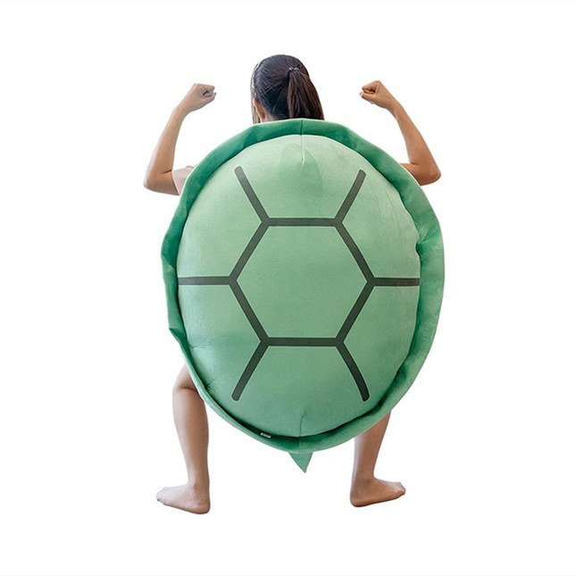 Turtle Floor Cushion, Giant Turtle Plush Toy with Wearable Shell
