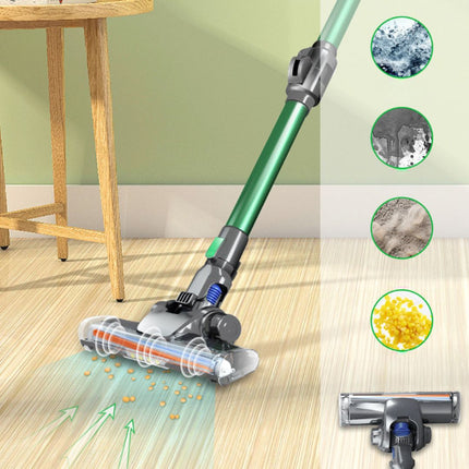 Handheld Wireless Vacuum Cleaner with LED Light & Mite Brush | Powerful Cleaning for Home and Car