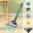 Handheld Wireless Vacuum Cleaner with LED Light & Mite Brush | Powerful Cleaning for Home and Car
