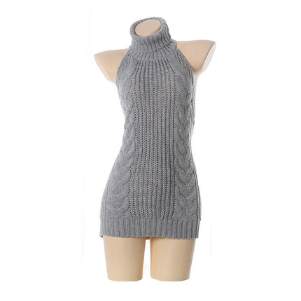 Womens Sweaters, Backless Sleeveless Sweater – image 6