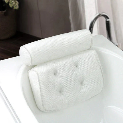 Bath Pillow with Suction Cups, Bathtub Pillow for Head and Neck Support