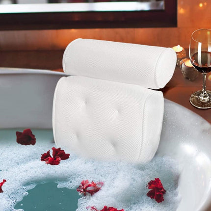 Bath Pillow with Suction Cups, Bathtub Pillow for Head and Neck Support – image 4