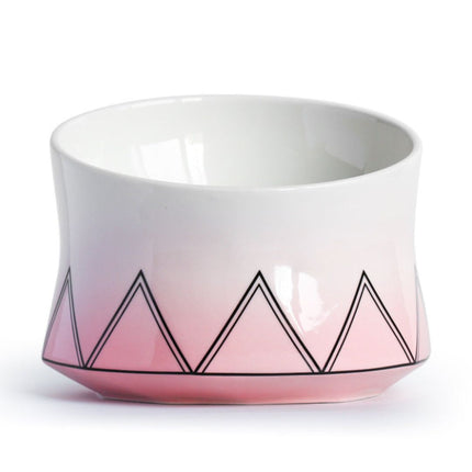 Ceramic Cat Bowl with Shallow Design | Stylish & Durable Feeding Dish for Easy Access and Reduced Mess