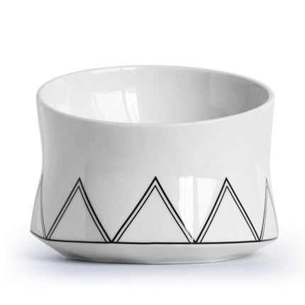 Ceramic Cat Bowl with Shallow Design | Stylish & Durable Feeding Dish for Easy Access and Reduced Mess