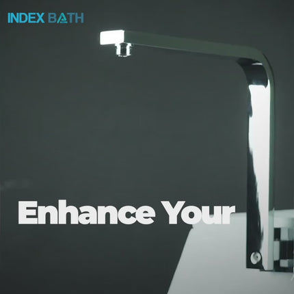 Shower Arm Extension, 16 Inch Stainless Steel Gooseneck Shower Arm – video 6