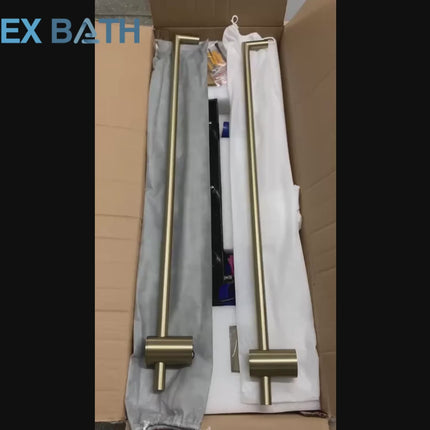Towel Warmer for Bathroom, Heated Towel Rack in 304 Stainless Steel for Fast Drying – video 7