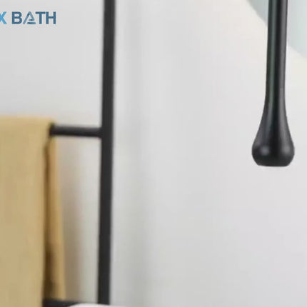 Ceiling Mounted Bathtub Faucet, Single Handle Bathroom Faucet in Brass – video 8