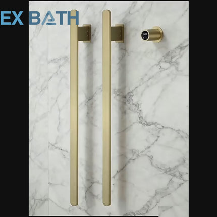 Electric Towel Warmer, Wall Mounted Heated Towel Rail – video 7