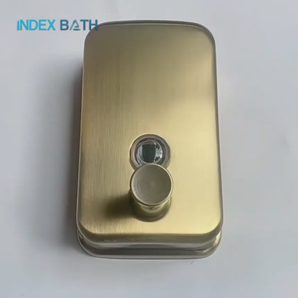 Soap Dispensers, Stainless Steel Manual Liquid Soap Dispenser – video 8