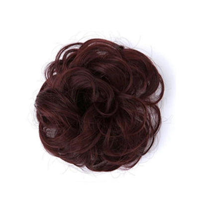Messy Bun Fake Hair Scrunchie, Chignon Hair Bun Hairpiece – image 12