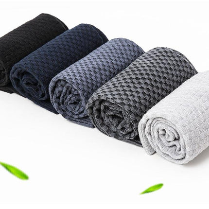 Mens Socks 5 Pack, Bamboo Socks for Men Breathable and Cooling, Seamless Hypoallergenic Socks for Sweaty Feet