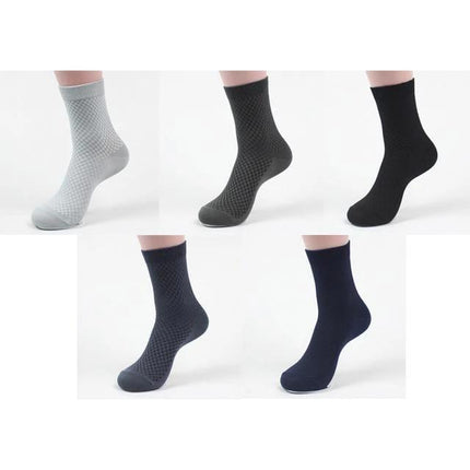 Mens Socks 5 Pack, Seamless Hypoallergenic Socks for Sweaty Feet – image 4