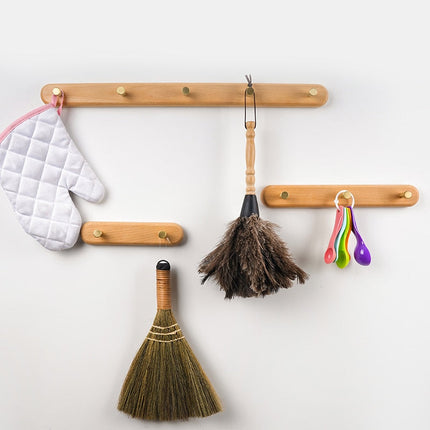 Wall Mounted Coat Rack, Brass Wall Hooks for Coats and Hats in Nordic Design