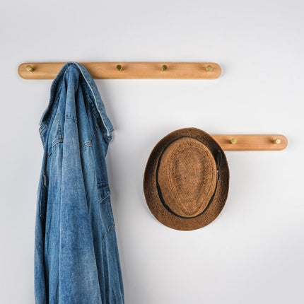 Wall Mounted Coat Rack, Wooden Wall Hook Rack – image 4