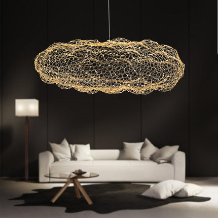 Art Deco Cloud Lamps, Cloud Ceiling Light with Starry LED Dots, Modern Pendant Light for Home Decor