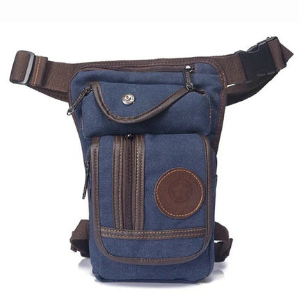 Leg Bag for Riding, Canvas Pouch for Men and Women