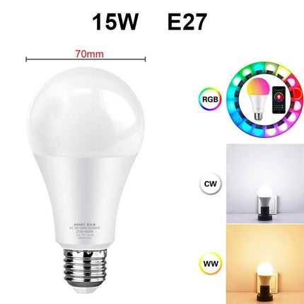 WiFi Smart Bulb with App & Voice Control | Adjustable Color & Brightness for Personalized Lighting