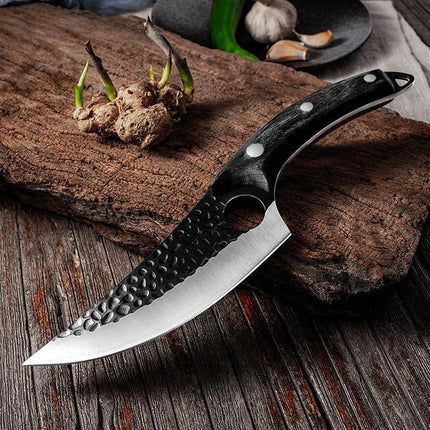 Japanese Chef Knife, High Carbon Stainless Steel Knife with Rosewood Handle – image 5