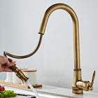 Kitchen Faucet with Pull Out Sprayer, Antique Bronze Kitchen Sink Faucet with Touch Sensor – image 18