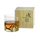 Crystal Whiskey Glass, Japanese Drinking Glass Tumbler for Sake, Rocks Glass for Bourbon and Everyday Drinks