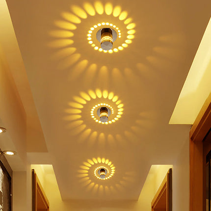 Spiral LED Wall and Ceiling Light with Modern Design | Energy-Saving Lighting for Stunning Atmosphere