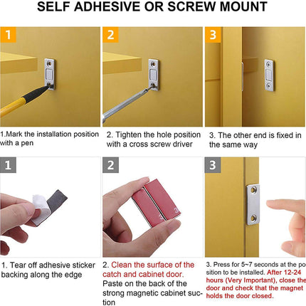 Magnetic Door Stopper for Cabinets, Magnetic Door Catch – image 5