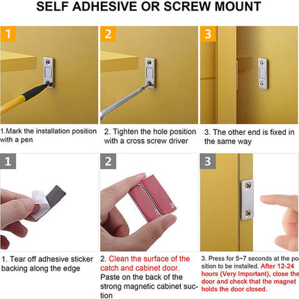 Magnetic Door Stopper for Cabinets, Magnetic Door Catch – image 17