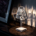 Sparkling Crystal Lamp with Touch-Sensitive Control | Elegant Rechargeable Table Light for Glamorous Ambiance