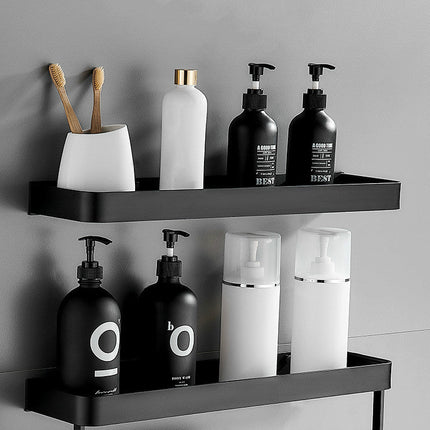 Corner Shelf for Shower, No Drill Shower Shelf with Towel Hooks