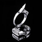 Stainless Steel Ring with Mini Box Cutter, EDC Tool for Opening Packages and Boxes, Box Cutter Ring for Everyday Wear