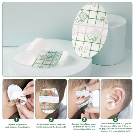 Ear Plugs for Swimming, Disposable Waterproof Swim Earplugs, Swimmers Ear Plugs for Shower and Bathing