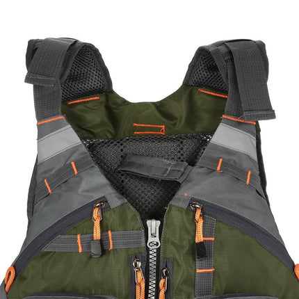 Fishing Life Vest, Adult Life Jacket with Multiple Pockets – image 4
