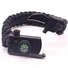 Survival Paracord Bracelet with Fire Starter and Compass, 550 Paracord Survival Gear with Whistle and Knife, Camping Gear