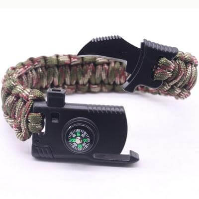 550 Paracord Survival Gear with Whistle and Knife