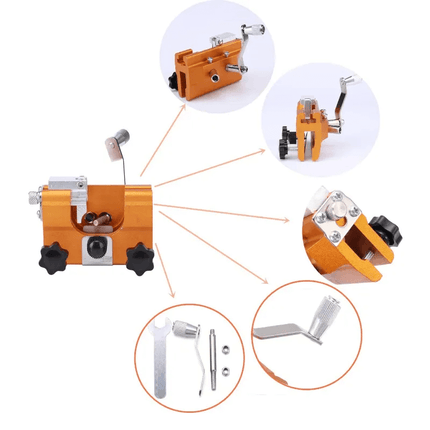 Professional Chainsaw Sharpener Hand Crank, Chainsaw Chain Sharpener with 30 Degree Angle, Chainsaw Sharpening Tool