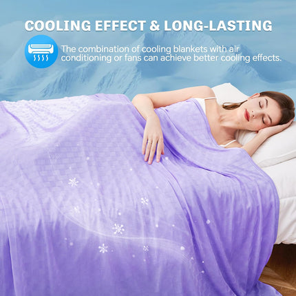 Chill Comfort | Cooling Summer Blanket with Double-Sided Cold Effect | Breathable & Lightweight for Hot Sleepers