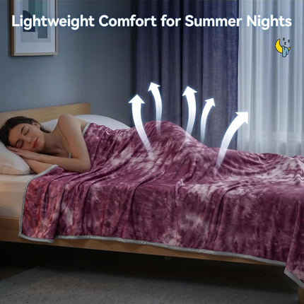 Cozy Nights | Cooling Throw Blanket for Hot Sleepers with Arc-Chill Technology | Lightweight & Breathable Summer Comfort