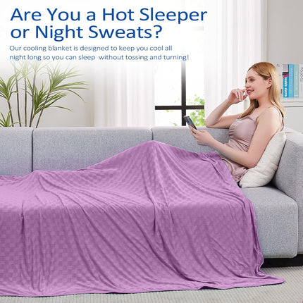 ChillEase | Cooling Blanket for Hot Sleepers with Arc-Chill Technology | Soft & Breathable for Year-Round Comfort