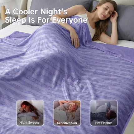 Chill Comfort | Cooling Blanket for Hot Sleepers with Arc-Chill Technology | Lightweight & Breathable Summer Throw for Travel and Outdoor Use