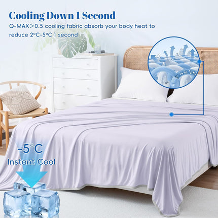 Chill Comfort | Cooling Blanket with Arc-Chill Technology | Lightweight Design for Hot Sleepers and Night Sweats