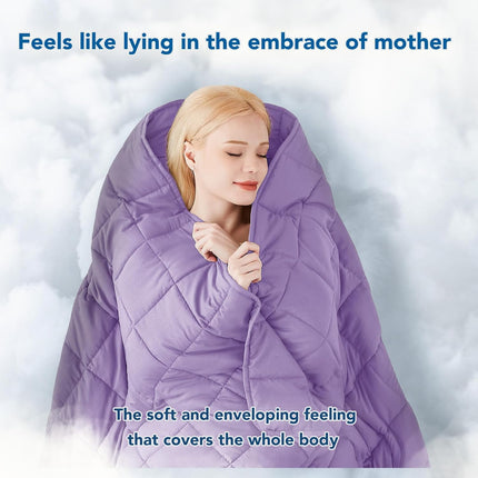 Cozy Comfort | Weighted Blanket with Cooling Microfiber | All-Season Softness for Ultimate Relaxation